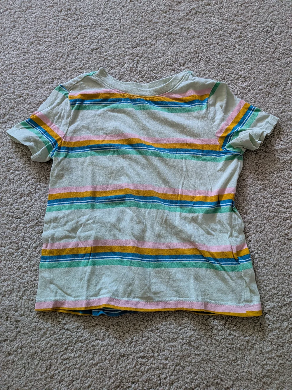 Old Navy Pastel Stripe Short Sleeve Tee - Mint, Pink, Yellow, Blue